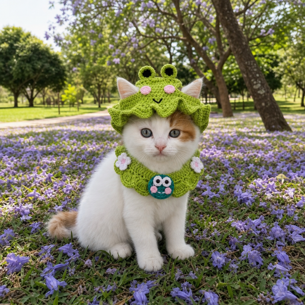 Crochet Pet Set (Hat + Scarf)