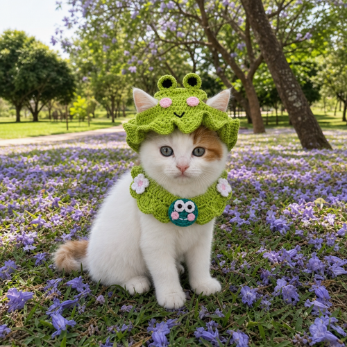 Crochet Pet Set (Hat + Scarf)